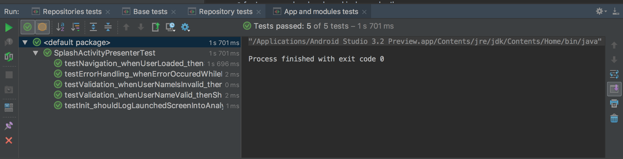 All tests sequential