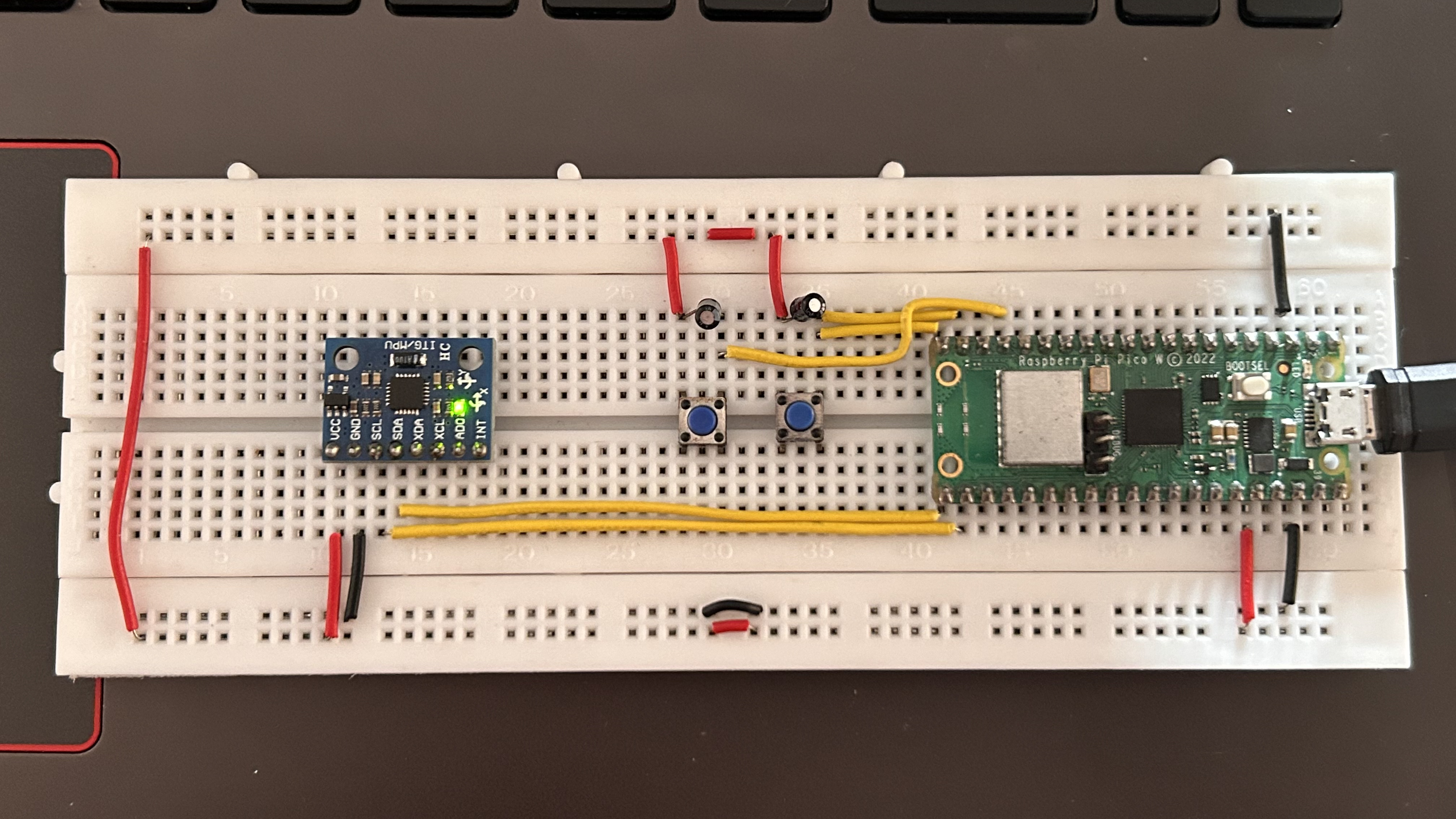 Wiring for the Raspberry Pi Pico