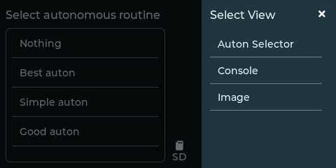 The robodash view switcher