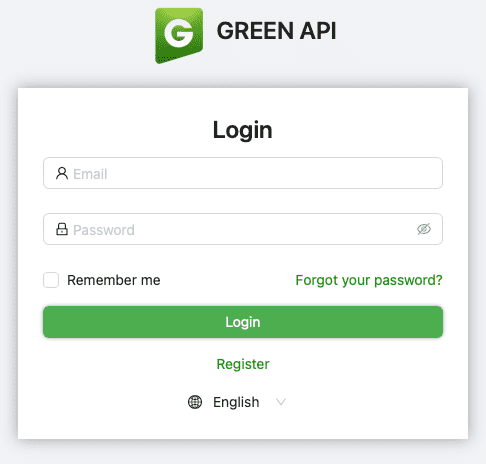 Login form