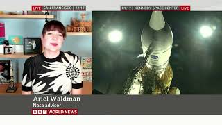 BBC World TV News interview of Ariel Waldman for the NASA Artemis I launch!