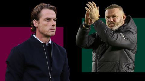 Burnley and Plymouth Argyle head coaches Scott Parker and Wayne Rooney