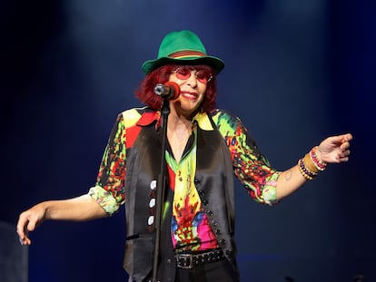 Rita Lee, durante una actuación en Lisboa (Portugal), en 2008.