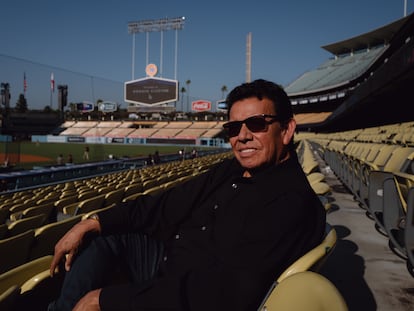 Fernando Valenzuela en el Dodger Stadium, en septiembre de 2023 en Los Ángeles, California.