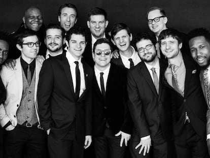 Algunos de los miembros de Snarky Puppy.