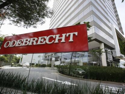 Sede de Odebrecht en S&atilde;o Paulo, en diciembre pasado.