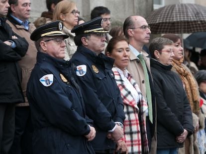 Concentración del pasado 4 de enero en la Xunta contra un crimen machista.