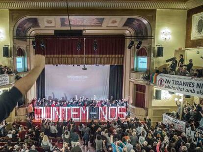 Un momento del acto en el Casino Aliança del Poble Nou.