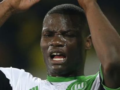 Malanda, en un partido con el Wolfsburg.