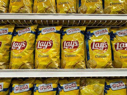 Bolsas de patatas fritas Lay's, una marca de pepsico, en una tienda de Las Vegas (Nevada).