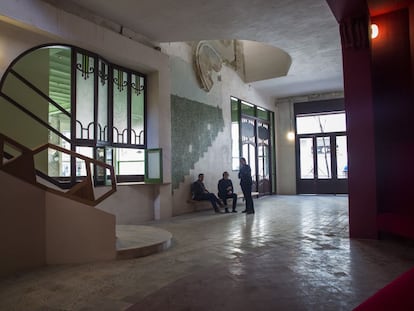 Un dels nous espais de la Beckett, a l&rsquo;antic edifici de la cooperativa Pau i Just&iacute;cia, al Poblenou.