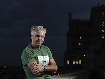 El periodista Carles Francino, el jueves en la terraza de la Cadena SER en Madrid.