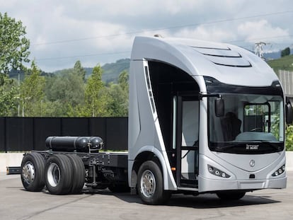 Prototipo del camión eléctrico ideado por la firma Irizar.