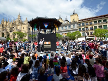 Representación de 'Quacksalver', de la compañía danesa Sofie Krog Teater, estos días en Segovia.