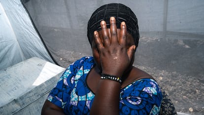 Retrato de Anifa en una sala de Médicos Sin Fronteras, en Goma (República Democrática del Congo) en octubre.