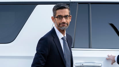 El consejero delegado de Alphabet, Sundar Pichai, en octubre de 2023 en Washington.