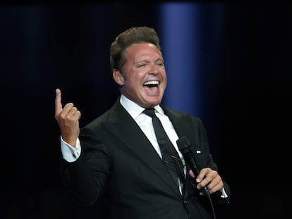 Luis Miguel durante un concierto en Dallas (Texas), en mayo de 2018.