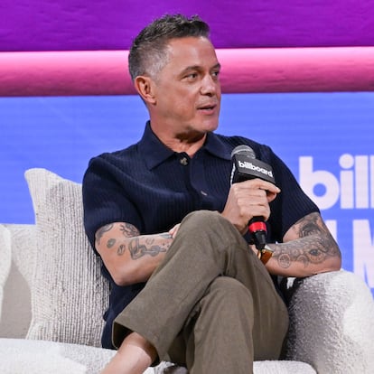 Alejandro Sanz during Billboard Latin Music Week Day 3 Panels at the Fillmore Hotel Miami Beach on October 16, 2024 in Miami Beach, Florida. (Photo by Gustavo Caballero/Billboard via Getty Images)