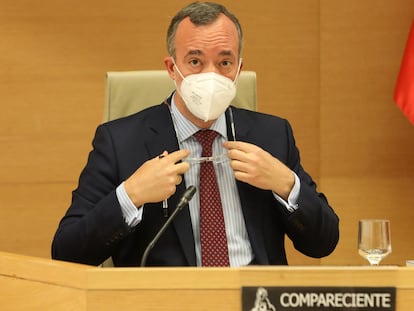 Francisco Martínez, ex secretario de Estado de Seguridad, durante una comparecencia en el Congreso en 2021.