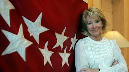 Esperanza Aguirre, presidenta de la Comunidad de Madrid.