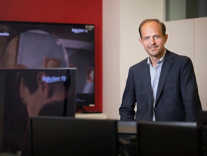 Cédric Dufour, consejero delegado de Rakuten TV, en las oficinas de Barcelona el pasado 30 de enero.