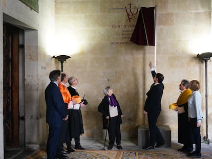 Acto de investidura como doctor 'honoris causa' de la Universidad de Salamanca, a título póstumo, de Miguel de Unamuno, el pasado 6 de marzo.