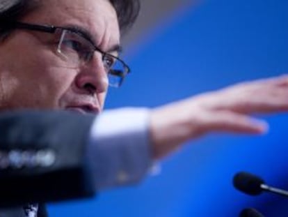 Artur Mas, al hacer balance de su primer año de gobierno.