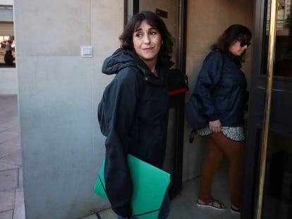 Juana Rivas, en los juzgados de Granada en 2018. 