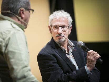 Santiago Vidal, durante un acto electoral de Esquerra.