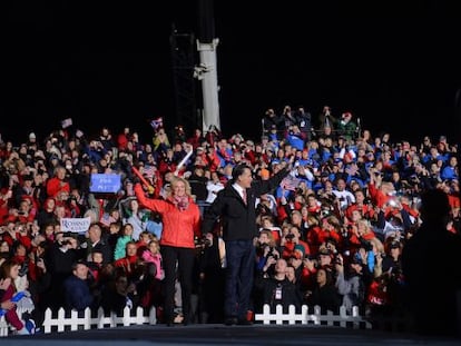 Romney, en el mitin de West Chester.