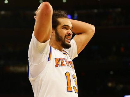 Joakim Noah en un partido con los Knicks esta temporada. 