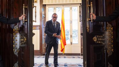 El presidente del Parlament de Cataluña, Josep Rull, este martes.