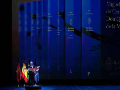 El director de la Real Academia Española y presidente de la Asociación de Academias de la Lengua Española (ASALE), Santiago Muñoz Machado, durante un congreso de la ASALE en Sevilla, en 2019.