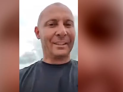 Mirza Gacanin, en una captura de un vídeo difundido en redes sociales.