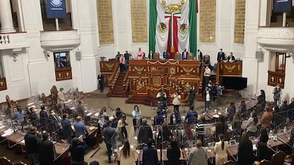 Sesión en el Congreso de la Ciudad de México, en septiembre 2023.