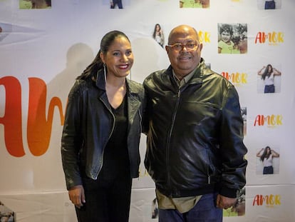 Pablo y Haydée Milanés, durante la presentación en Ciudad de México