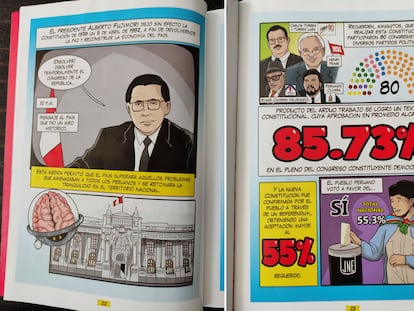 Constitución Política del Perú para escolares, distribuida por el Fondo Editorial del Congreso del Perú.