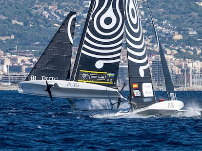 El Sail Team BCN, durante las semifinales de la Puig America's Cup.