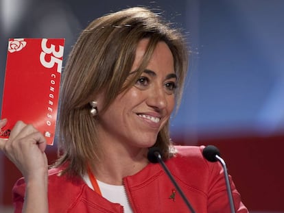 Carme Chacón en el 38è congrés federal del PSOE.