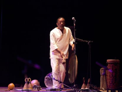 El percusionista brasile&ntilde;o Nan&aacute; Vasconcelos, en una imagen de 2012.