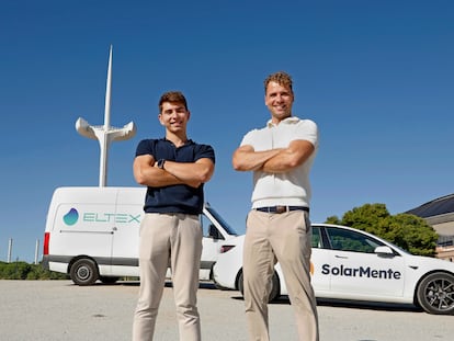 Charles Deknudt, CEO y fundador de Eltex, y Wouter Draijer, CEO y Cofundador de SolarMente.