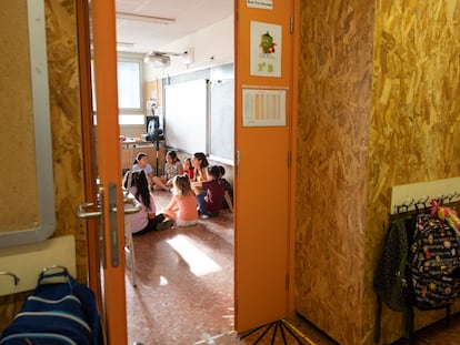 Primer día de curso en el instituto escuela instituto Mercè Rodoreda de Barcelona, el pasado septiembre.