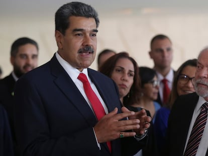 Nicolás Maduro y Lula da Silva, en una cumbre de Unasur.