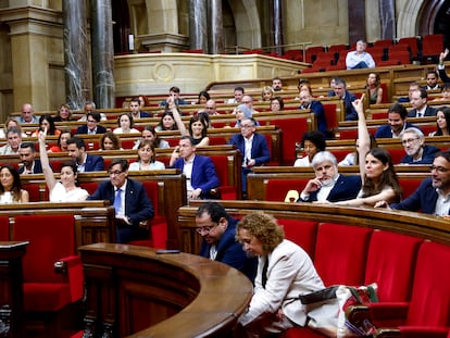 La última votación de la pasada legislatura en Cataluña, el pasado mes de julio.