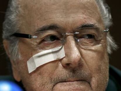 Sepp Blatter, presidente suspendido de la FIFA.