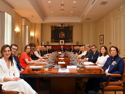 El Consejo General del Poder Judicial (CGPJ), en una imagen tomada durante su primera reunión.