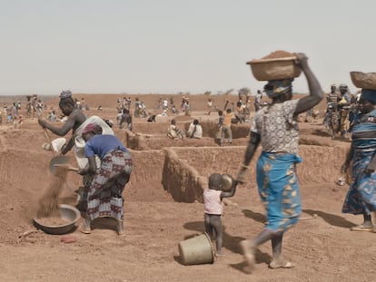 Las mujeres de Kamsé practican técnicas agrícolas ancestrales para regenerar la tierra erosionada.