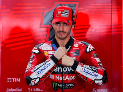 Francesco Bagnaia, después de la primera práctica previa al Gran Premio de Malasia de MotoGP.