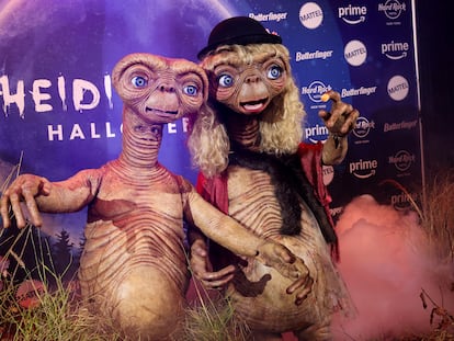 Heidi Klum se disfrazó de E. T., el extraterrestre, para su fiesta de Halloween de 2024 Nueva York, EE.UU., el 31 de octubre de 2024.