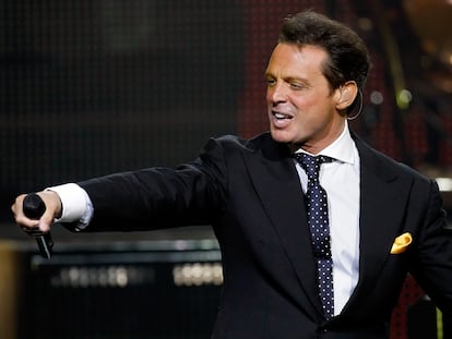 Luis Miguel durante un concierto en Las Vegas (EE UU) en septiembre de 2010.